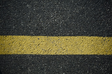 Pavement Background with Yellow Line  Pavement Texture