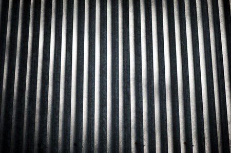 Waved Metal Sheet - Popular Roof Metal Sheets. Waved Metal Sheet Background.の写真素材