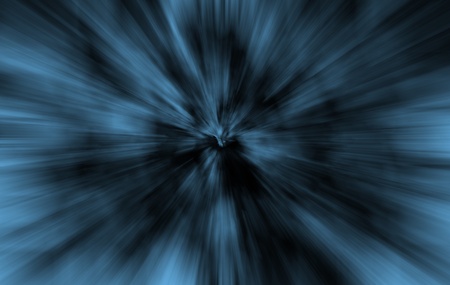 Light Speed Background  Motion Blurred Blue Lights  Abstract Light Speed Horizontal Background
