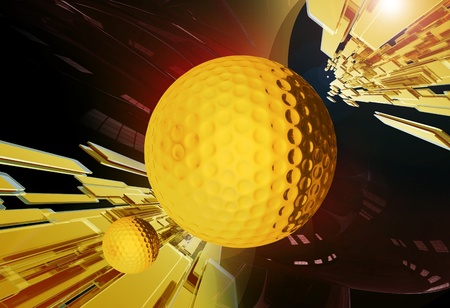 Golf Tournament Shiny Golden Background. Perfect For Golf Tournaments and Other Golf Related Challenges. Sport Illustrations Collectionの写真素材