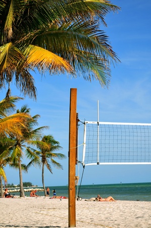 Beach Volleyball. Florida Key West USAの写真素材