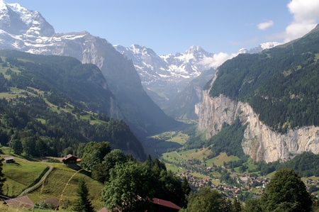 Jungfrau Mountains  Germany Alps - Europe の写真素材