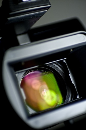 HD Camera Lens  High Definition Camcorder - Front の写真素材