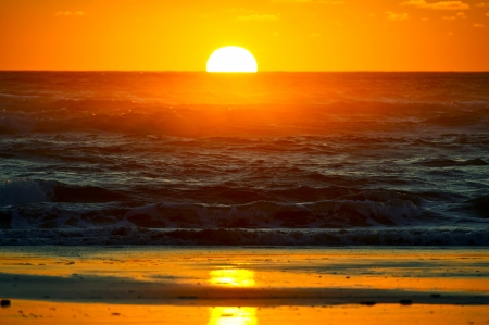 Pacific Sunset - Pacific Ocean Sunset. Nature Photo Collection.