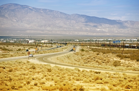 Mojave California and HWY 14. Mojave (USA) During Hot Summer Day. California Photography Collection.