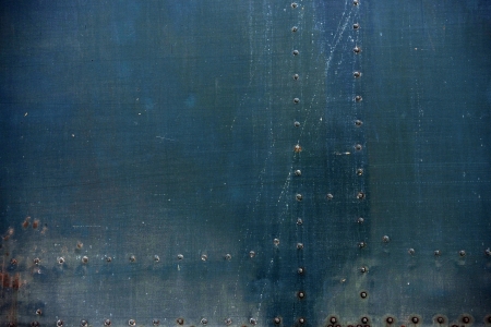 Old Metal Background with Bolt Heads. Grunge Metallic Background.の写真素材