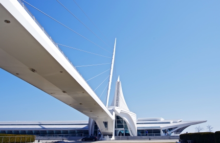 Milwaukee Art Museum (MAM) Modern Building. Museum is Located in Milwaukee, Wisconsin, USA. American Architecture Photo Collection.のeditorial素材