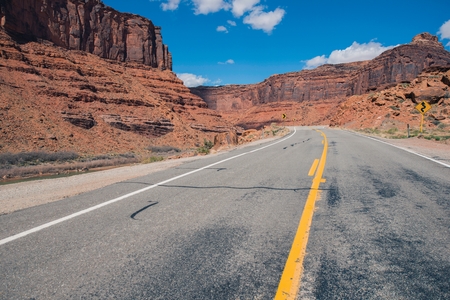 American West Highway. Scenic Utah Highway 128. United States.の写真素材