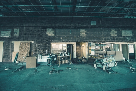 Dirty Construction Site. Building Remodeling in Progress.のeditorial素材