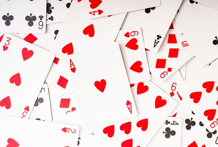 Poker Playing Cards Photo Background.