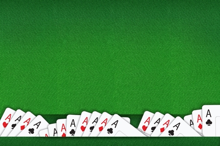 Blackjack and Poker Game Background Concept Illustration. 
