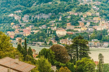 Lake Como Region Architecture. Lombardia, Italy.の写真素材