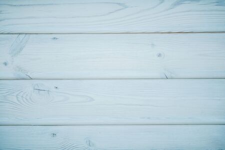 Light Blue Wooden Wall Photo Background. Wood Material Horizontal Planks Backdrop.