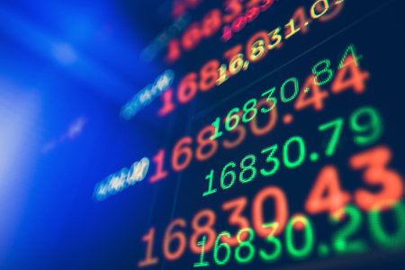 Global Markets Theme. Stock and Cryptocurrency Trading Conceptの写真素材