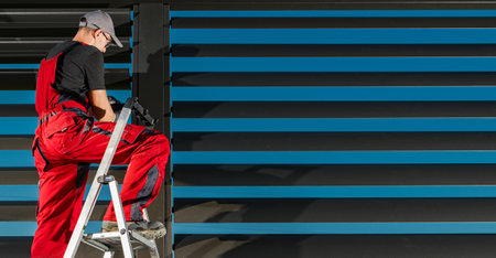 Modern Dark Painted Aluminum Pergolas Installer and His Project