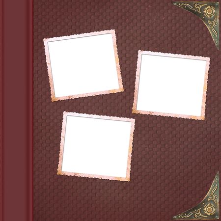Album cover  with frameの写真素材