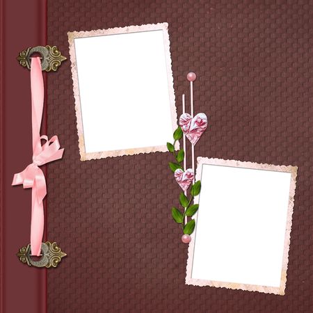 Crimson cover for an album の写真素材