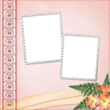 Album cover with frames の写真素材