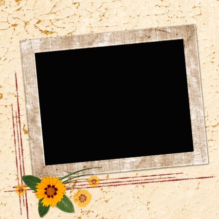 Framework for invitations on the vintage background.の写真素材