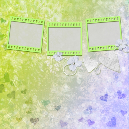 Vintage background with framesの写真素材