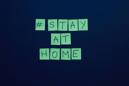Call to stay home during a coronavirus epidemic to protect against the virus. Covid-19 outbreak...