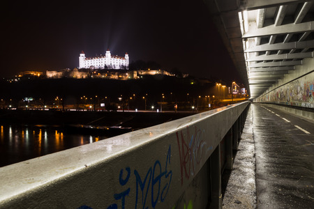 Seen in on the streets of Bratislava during February 2015.のeditorial素材