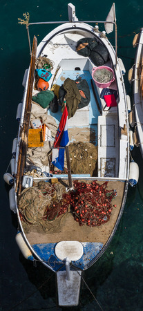 Seafood dominates all of the restaurants on the coast of Croatia & Dubrovnik is no different.  Each day fisherman venture into the Adriatic in search of fish, shellfish, crabs, squid & octopus.のeditorial素材