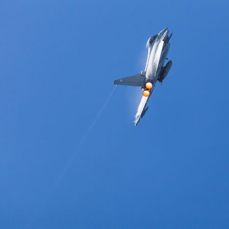 RAF Typhoon FGR.4 captured at the Southport airshow in September 2019.の写真素材