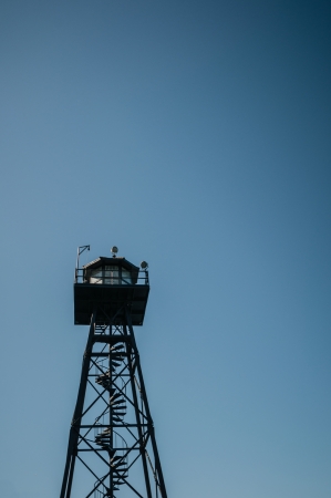 Alcatraz monitoring storm Island in San Francisco, USAのeditorial素材