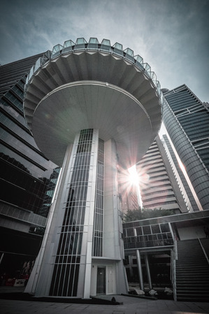 Singapore city skyline finacial district