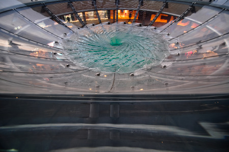 Singapore city skyline Marina Sands Bay on topのeditorial素材