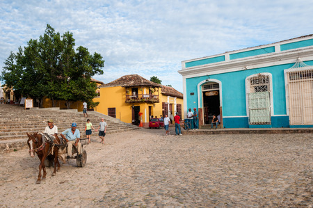 cuba trinidad architecture building 2013のeditorial素材