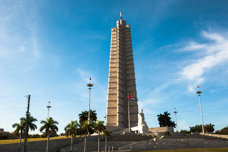 HAVANA, CUBA, JAN 1, 2013. memorial monument in the Revolution Squareのeditorial素材