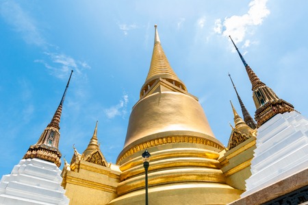 Bangkok kings palace golden Chedi ancient temple in thailand.のeditorial素材