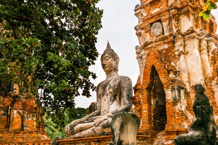 Wat Mahathat Temple, Ayutthaya, Thailandのeditorial素材