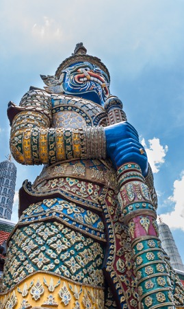 Wat phra kaew sculpture kings palace ancient temple bangkok in thailand 2014.の写真素材