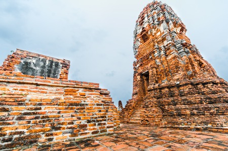 Wat Mahathat Temple, Ayutthaya, Thailandのeditorial素材