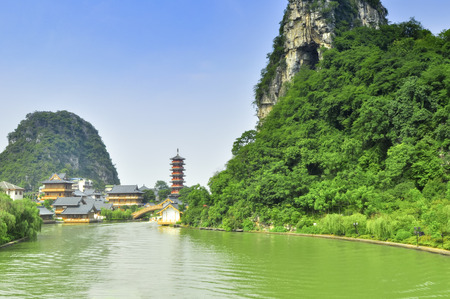 Guillin Seven Star Park and Karst rocks Yangshuo China.の写真素材