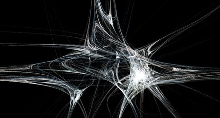 Illustration of abstract neural network texture background desigの写真素材