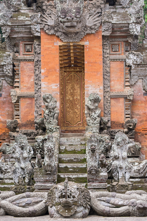 Temple at Monkey Forest Sanctuary in Ubud, Bali, Indonesia. 2016の写真素材
