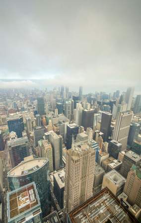 Aerial view of Chicago city USAの写真素材
