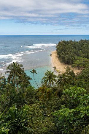 Kauai Mountains on the tropical paradise island of Kauai, Hawaiiの写真素材