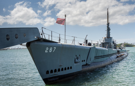 USS Bowfin Submarine,second world war. Pearl harbor (Oahu - Hawaii) MARCH 2 2016のeditorial素材