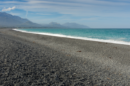 Marlborough land, south island New Zealand sea 2016の写真素材