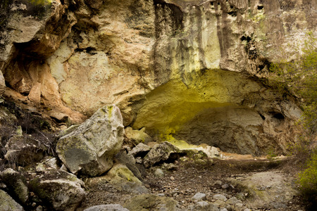 Wai-O-Tapu near Rotorua, New Zealand geology geothermalの写真素材