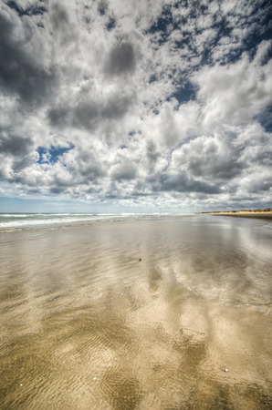 90 Mile Beach water. New Zealand north island 2016の写真素材