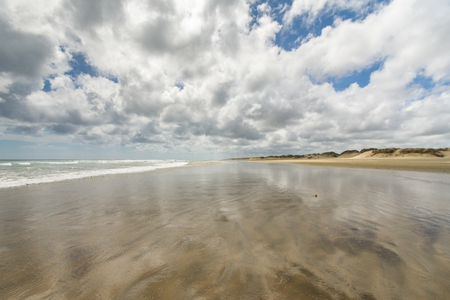 90 Mile Beach water. New Zealand north island 2016の写真素材