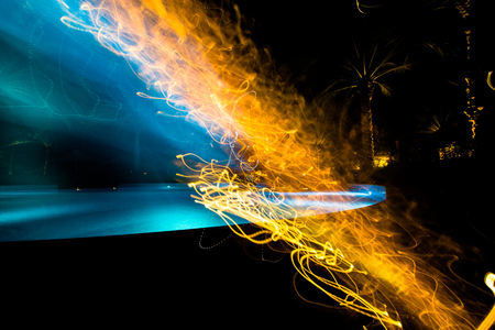Oman Pool Arts at Barr Al Jissah in Oman Shangri-la resort. It is located about 20 km east of Muscat.の写真素材