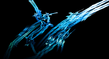 Supernova bright abstract design lines backgound nebula explosionの写真素材