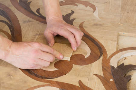 artistic parquet layingの写真素材